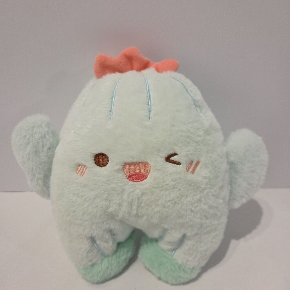 Kawaii Winking Cactus Plush Stuffed Toy 8"